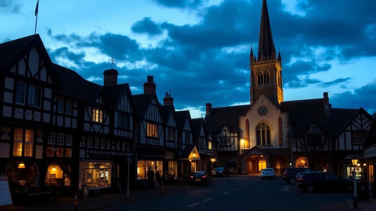 Nantwich at dusk